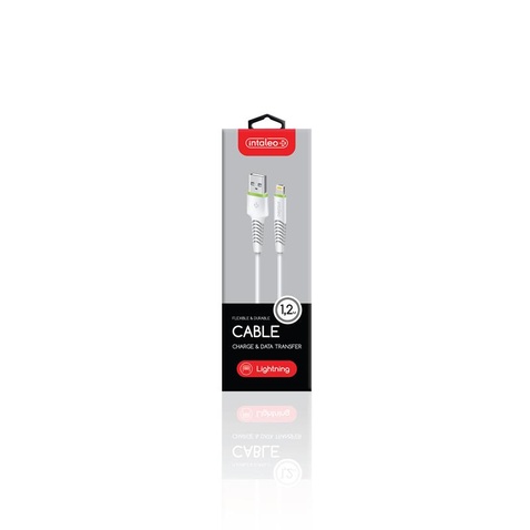 Кабель Intaleo CBFLEXL1 USB-Lightning 1.2м White (1283126487460)
