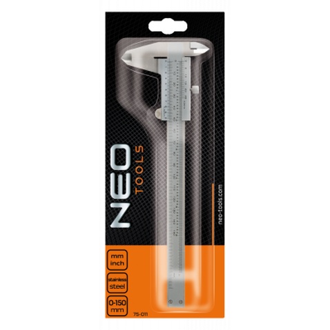 Штангенциркуль Neo Tools 150 мм, нержавеющая сталь (75-000)