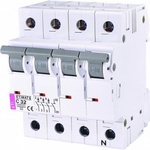 Автоматичний вимикач ETI Выключатель автоматический ETIMAT 6 3p + N C 32А (6 kA) (2146519)