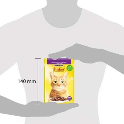 Вологий корм для кішок Purina Friskies шматочки у підливі з ягням 85 г (7613036974431)