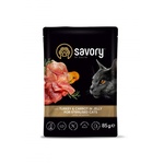 Вологий корм для кішок Savory індичка з морквою в желе для стерилізованих 85 г (4820261920109)