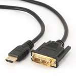 Кабель HDMI Cablexpert HDMI to DVI 18+1pin M, 1.8m (CC-HDMI-DVI-6)