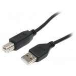 Кабель USB  Maxxtro/Maxxter U-AMBM-6 (AM/BM) 1.8m Black