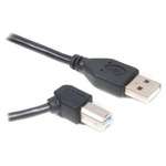 Кабель USB (AM/BM) 1.8m Cablexpert (CCP-USB2-AMBM90-6) угловой (к принтеру, сканеру) премиум Black