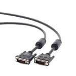 Кабель DVI Cablexpert 1.8м DVI-DVI (CC-DVI2-BK-6) 24/24pin 2-мя феритами