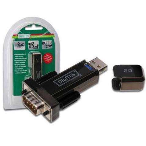 Адаптер Digitus USB to RS232, black DA-70156