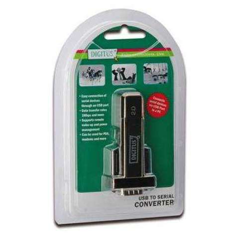 Адаптер Digitus USB to RS232, black DA-70156