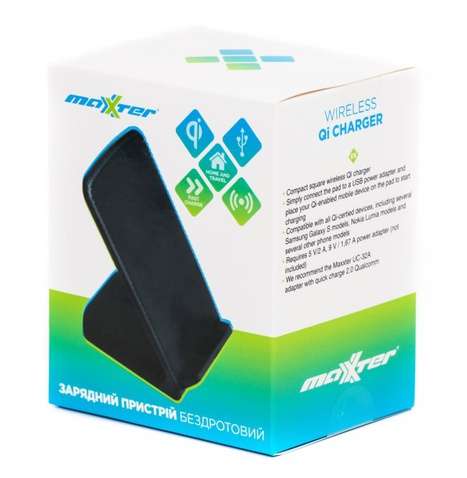 Бездротовий зарядний пристрій Maxxter Fast Charge M-QIF-01