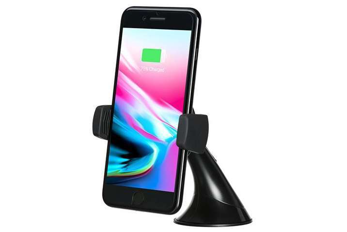 Зарядний пристрій автомобільний бездротовий 2E Car Mount Rotating 5W Black (2E-WCQ01-03)