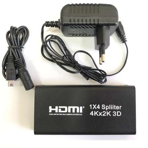 Сплітер Atcom (15190) HDMI 4 порти, підтримка UHD 4K