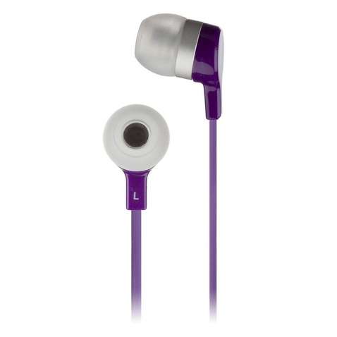 Навушники KitSound Entry Mini In-Ear Headphones Purple (KSMINIPU) + Микрофон