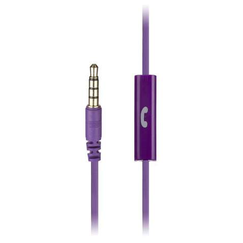 Навушники KitSound Entry Mini In-Ear Headphones Purple (KSMINIPU) + Микрофон