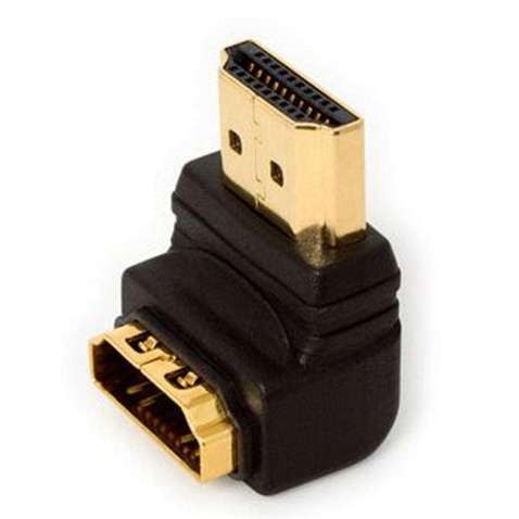 Адаптер Atcom (3804) HDMI-HDMI M/F gold-plated кутовий