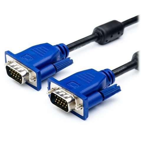 Кабель VGA Atcom 1.8м VGA (7789) HD15M/HD15M (VGA 3+5) с 2-мя ферритами