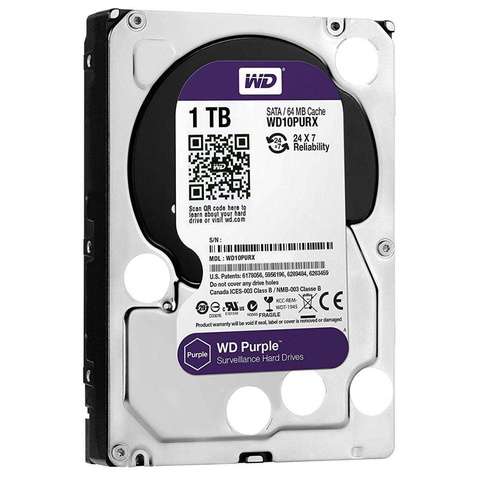 Жорсткий диск HDD 1TB WD 5400 SATA IIl 64МВ Purple