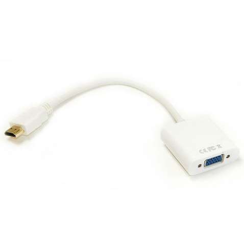 Перехідник PowerPlant HDMI to VGA 0.15m (KD00AS1285)