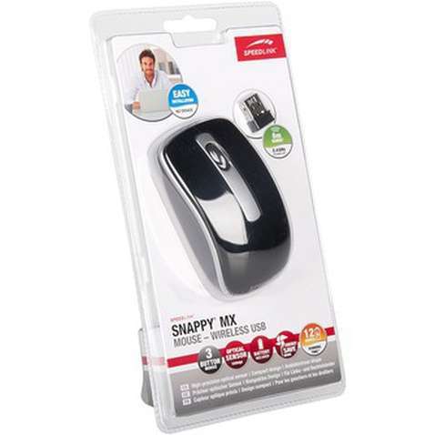 Миша SPEEDLINK Snappy MX Wireless USB Black-Silver (SL-6340-BKSV)