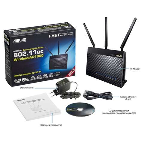Wi-Fi маршрутизатор ASUS RT-AC68U