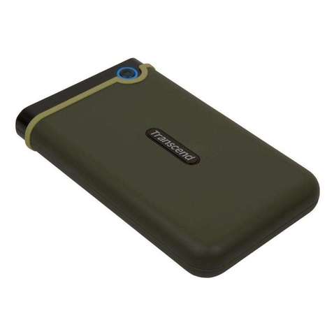 Зовнішній жорсткий диск HDD Transcend 1TB 25M3 USB3.1 2.5" StoreJet Military Green