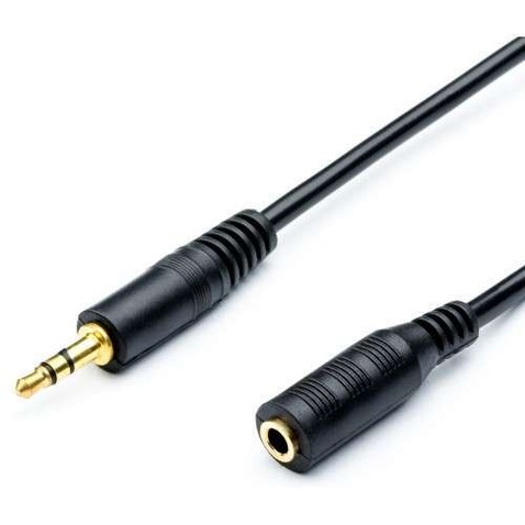 Аудіокабель Atcom (16847) 3.5mm(M)/3.5mm(F) 1.8m (вилка - розетка)