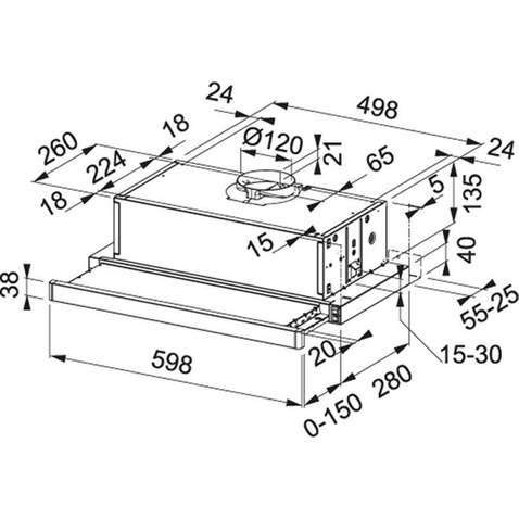 Витяжка Franke Smart Telescopic FSM 601 BK/GL (315.0489.958)