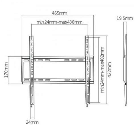 Кріплення настінне BRATECK KL22-44F 32"-55"