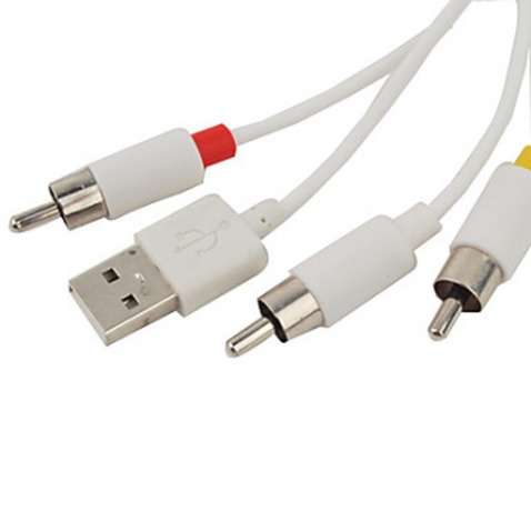 Кабель AV Cable+USB Iphone 3G/4G 1.8m White