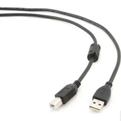 Кабель USB (AM/BM) 1.8m Cablexpert (CCF-USB2-AMBM-6) (к принтеру, сканеру) премиум Black