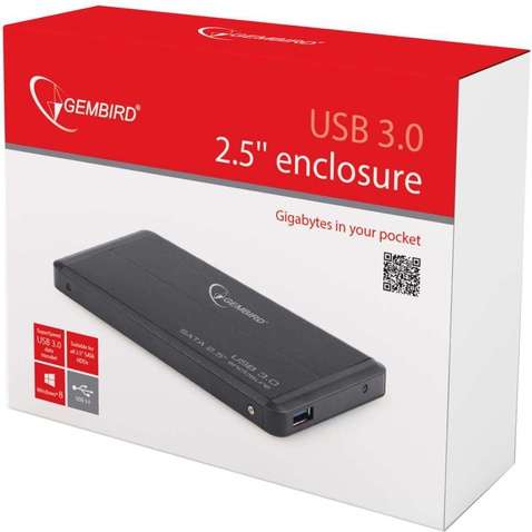 Кишеня зовнішня Gembird EE2-U3S-2 для 2.5" SATA USB 3.0