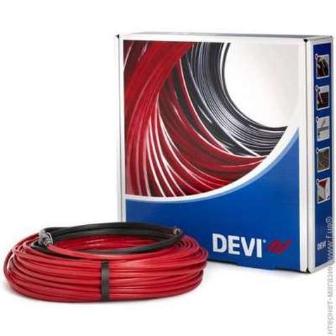 Кабель нагрівальний DEVIflex 18Т, 2х жильний, 0.9кв.м, 130W, 7.3м, 230V 140F1235