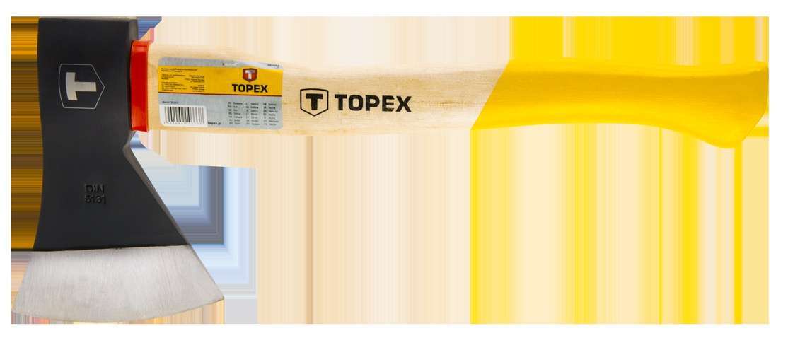 Сокира TOPEX 600 г, дерев'яна рукоятка 05A136