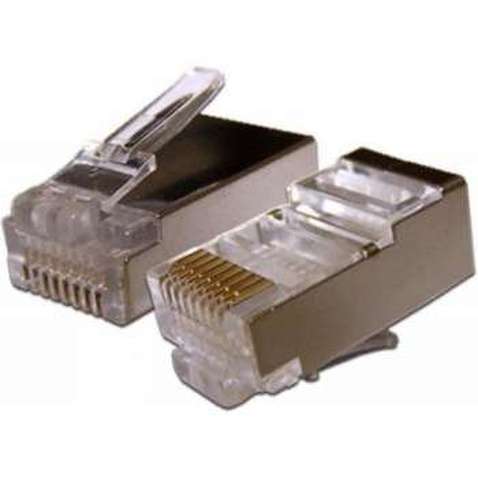 Конектор FTP RJ45 cat.5e 8p8c Atcom (10698) пакет (екрановані) 100шт