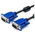 Кабель VGA Atcom 1.8м VGA (15261) HD15M/HD15M (VGA 3+9 1080p) 2 фер. кольца, черный с синим