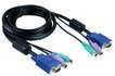 Кабель KVM D-Link DKVM-CB, (K/B, Video, Mouse Cable), 1.5 м