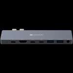 Порт-реплікатор  Canyon Docking Station with 8 port, 1*Type C PD100W+2*Type C, Input (CNS-TDS08DG)