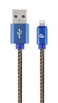 Кабель Lightning Cablexpert (CC-USB2J-AMLM-1M-BL) USB 2.0 - Lightning, премиум, 1м, синій