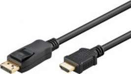 Кабель мультимедійний DisplayPort M - HDMI M 3.0м чорний