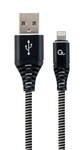 Кабель Lightning  Cablexpert (CC-USB2B-AMLM-1M-BW) USB 2.0 A - Lightning, премиум, 1м,