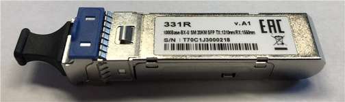 Трансивер SFP 331R/20KM 1x1000Base-BX-U, WDM, SM, 20км, LC 331R/20KM