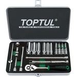 Набір інструментів TOPTUL дюймових 1/4" 18од. 3/16"-9/16" (GCAD1813)