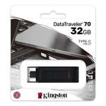 Флешка USB3.2 32GB Type-C Kingston DataTraveler 70 Black (DT70/32GB)