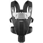 Рюкзак-переноска  Baby Bjorn Baby Carrier Miracle Cotton Mix Black/Silver (96065)