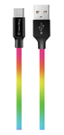 Кабель USB Colorway USB - Type-C (multicolor) 2.4А 1м