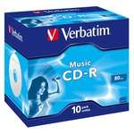 Диск CD-R Verbatim (43365) 700MB 16x Audio Live it Jewel, 10шт