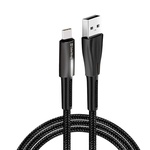 Кабель USB ColorWay USB-USB Type-C (zinc alloy + led), 2.4А, 1м, Black (CW-CBUC035-BK)