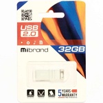 Флешка  Mibrand 32GB Сhameleon USB 2.0 Silver (MI2.0/CH32U6S)