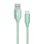 Кабель  ColorWay USB-USB Type-C, 2.4А, 2м Mint (CW-CBUC008-MT)