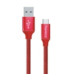 Кабель  ColorWay USB-USB Type-C, 2.4А, 2м Red (CW-CBUC008-RD)