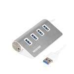 Концентратор  Maxxter USB 3.0 Type-A 4 ports silver (HU3A-4P-01)