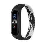 Ремінець BeCover Elastic Nylon Style для Xiaomi Mi Smart Band 5/Mi Smart Band 6 Size S Black/White (7